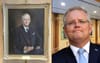 Scott Pauses In Front Of John Curtin’s Portrait And Nods Solemnly At The Fellow War-Time PM