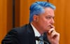 Mathias Cormann Rocks Up To OECD With Dyed Blue Hair To Match His New Views On Climate Change