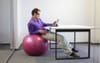 Office Worker Sporting New Exercise Ball Far Too Proud To Admit This Isn’t Gonna Work Long Term