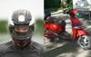 Fraud With Motorcycle Helmet Has Been Riding A Vespa The Whole Time