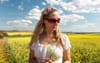 Vegan Earth Child Prances Through Beautiful Canola Crop That’s Had More RoundUp Sprayed On It Than The MCG