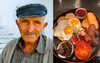 Amount of Elderly Greek Men Outside Cafe Proportional To Big Brekky Serving Size