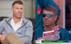 David Warner Takes A Break From Watching Cardoons On His LG TV To Do Some Crosswords