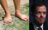 NSW Opposition Leader Mike Spokeman Forgets To Put His Shoes On Before Coming To Work