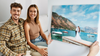 Suburban Couple Tie Living Room Together With Slightly Pixelated Wedding Photo Blown Up On A Kmart Canvas