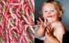 Adorable Toddler Gets Hands Covered In Melted Candy Canes And Microplastics