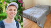 Guy With Bed On Floor, One Towel And Toilet Spray As Room Scent Is The Happiest Person He Knows