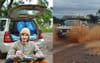 4X4 Enthusiast Battles Muddy, Rutted Fire Trail For Hours Only To Find Stock 05 Subaru Forester At The End