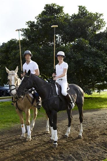 Saara Graeme-Wilson and her daughter, Saara Jnr. have turned their park back in to a polo field. 