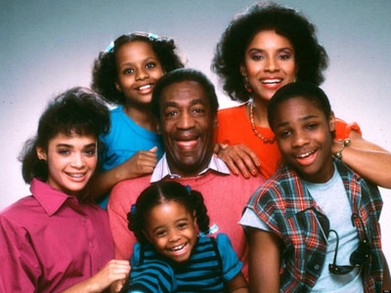 Bill Cosby, as Dr Huxtable, the family man at the centre of The Cosby Show sitcom.