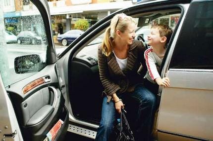 Mosman mother Glynn Ellis-Childers says she doesn't feel safe driving a car with a curb weight of under three tonnes.