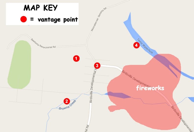 The best places to watch the show...