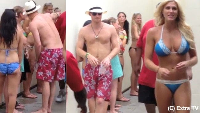 Prince Harry poolside in Vegas. Often described as a "sexual deviant" - Ms. Ferguson appears to be a good match for Harry Picture: Extra TV