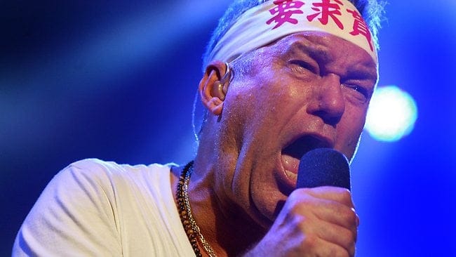 Scottish-Born Jimmy Barnes of Cold Chisel, one man that many feel is the "typical Aussie"