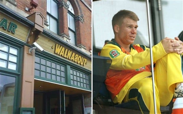 HOT HEAD: David Warner's temper has gotten him in trouble before. In 2013 he was 'pretty slaughtered' he punched England's Joe Root at a Birmingham hotel.