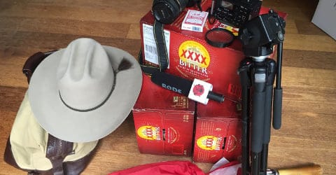 After hearing rumours of a XXXX Bitter shortage in Canberra, Clancy and Errol has left nothing to chance. SOURCE: Darryl Seymour