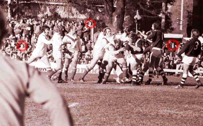 The "townie two-tone" has long been associated with instigating and participating in on-feild violence. SOURCE: National Archives