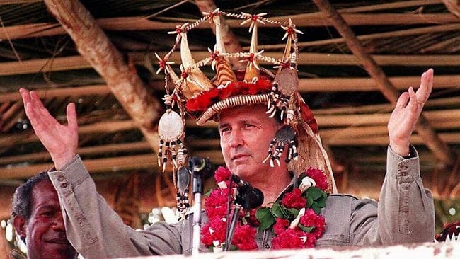 It hasn't rained in Lightning Ridge since Paul Keating stole a traditional headdress from a PNG tribe. SOURCE: Australian Geographic