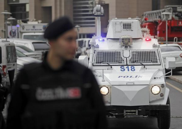 Millitary grows outside the courthouse as the situation unfolds