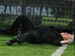 Frank "The Tank" lays exhausted after his "gangsta" performance