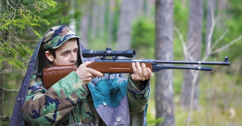 Nathan was forced to hunt for food after the Queensland floods destroyed the state government. PHOTO: Supplied.