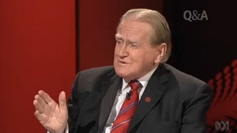 Fred Nile appeared on a special Thursday night Q&A and made a few strange comments. PHOTO: Supplied.