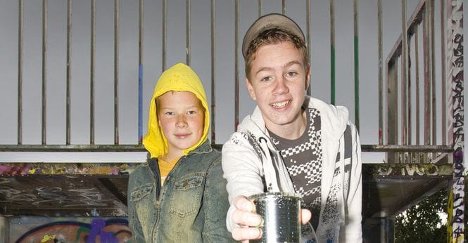 Our alcohol experiment ended with arrests, hospitalisations and public embarrassment. Kerrod (right) and his dodgy mate will never be the same. PHOTO: Supplied.