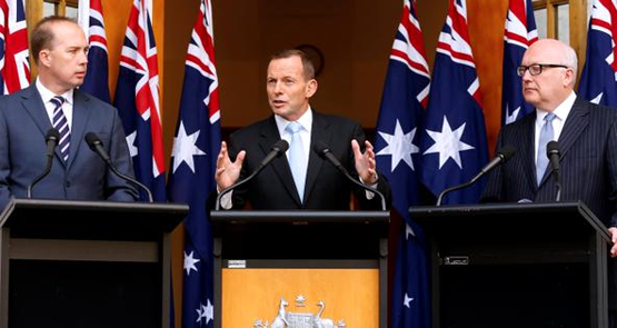 The Australian government utilizes up to eight Australian flags to help justify why Australian lives are more important than any others.