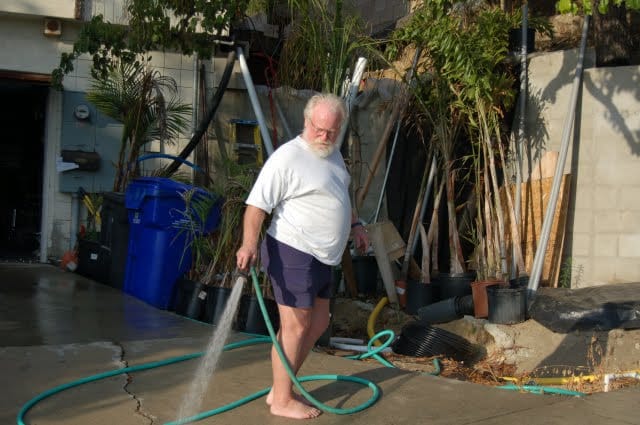 Spero Bartzis spends the afternoon taking pride in his home country.