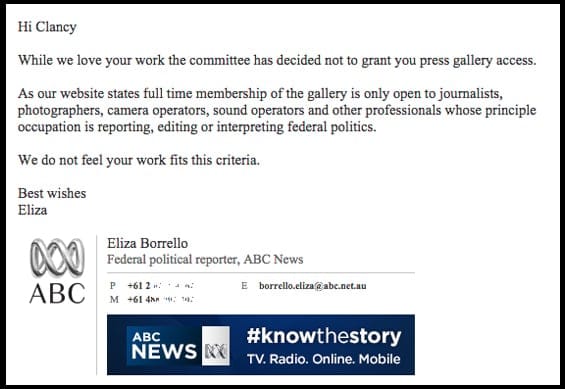 The Betoota Advocate is denied access to the Canberra Press Gallery. A hurdle that many believe has been thrown at us by a cunning Senator Xenophon