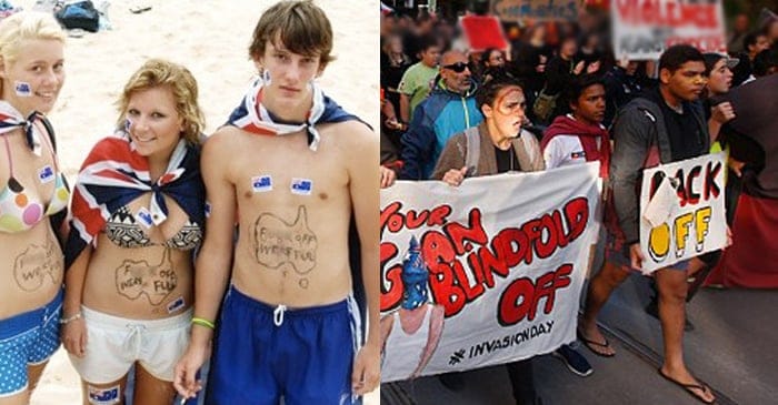 Both Aboriginal people and Racist people enjoy telling other people to go back to where they came from