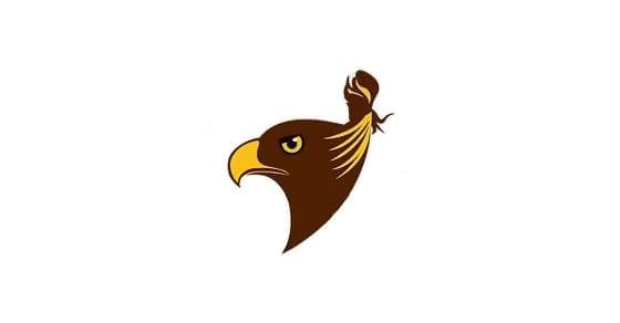 The new "unofficial" logo for the Hawthorn Hawks shows a Hawk with a top-knot.