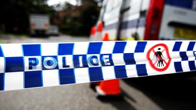 Police have cordened off the area as they search for clues. PHOTO: Supplied. 