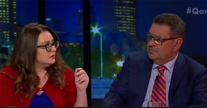 Non-footballing Steve Price berates a female for not feeling comfortable jokes about killing females