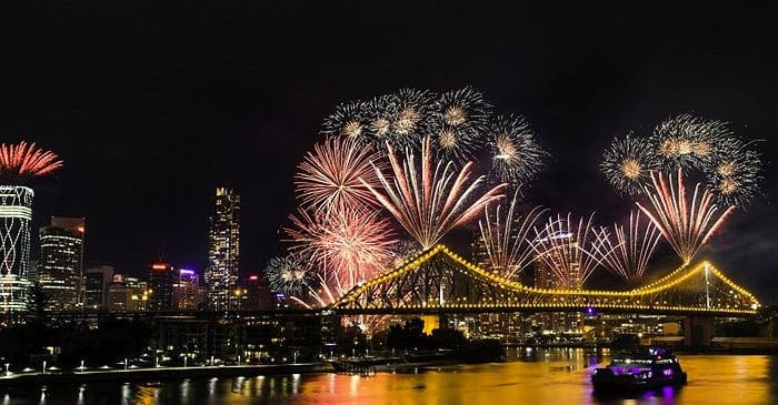 Brisbane's RiverFire is like Ekka Week, but for people who can't read very well. PHOTO: K.Anne-Wesser/Courier-Mail