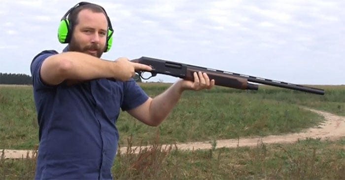 Former Senator Ricky Muir and his gotdam Adler Shotgun. PHOTO: R. Muir/MEP