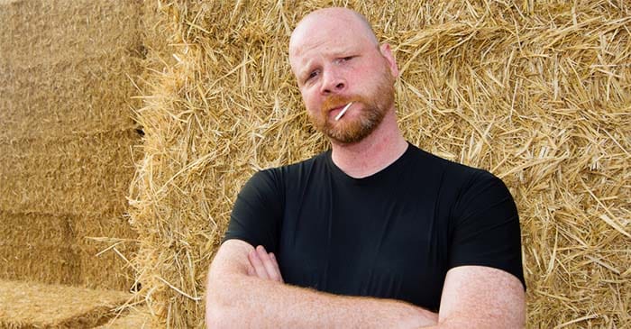 Betoota's rugby expert Glen Dowling has been steadily losing hair for the past decade. PHOTO: Supplied.