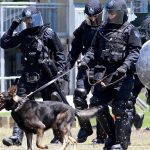 G20 officers in South Brisbane