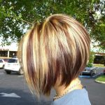 Red-Blonde-and-Brown-Highlights-with-an-Inverted-Bob