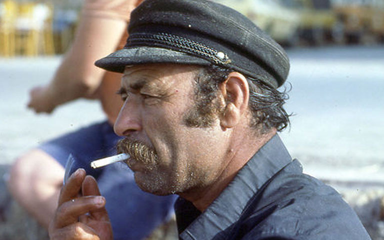 Image result for greek man smoking